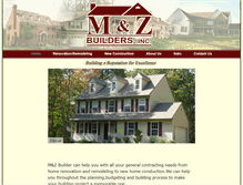 Tablet Screenshot of mzbuilders.com